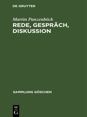 cover image of Rede, Gespräch, Diskussion